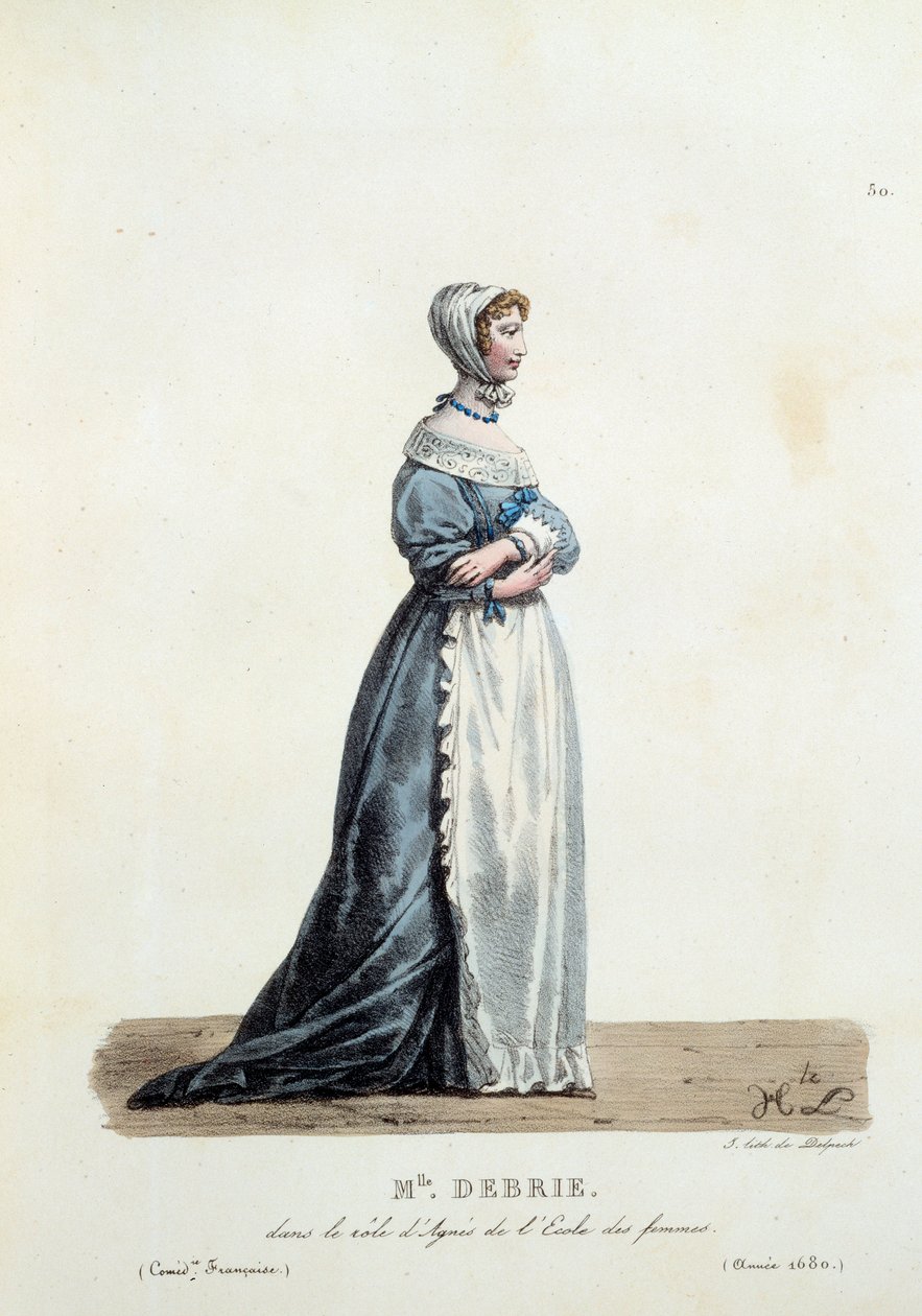 Traje de Miss Debrie en el papel de Agnes de 