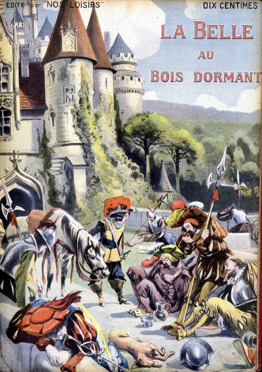 Portada del cuento de Charles Perrault “La bella durmiente” de Unknown artist