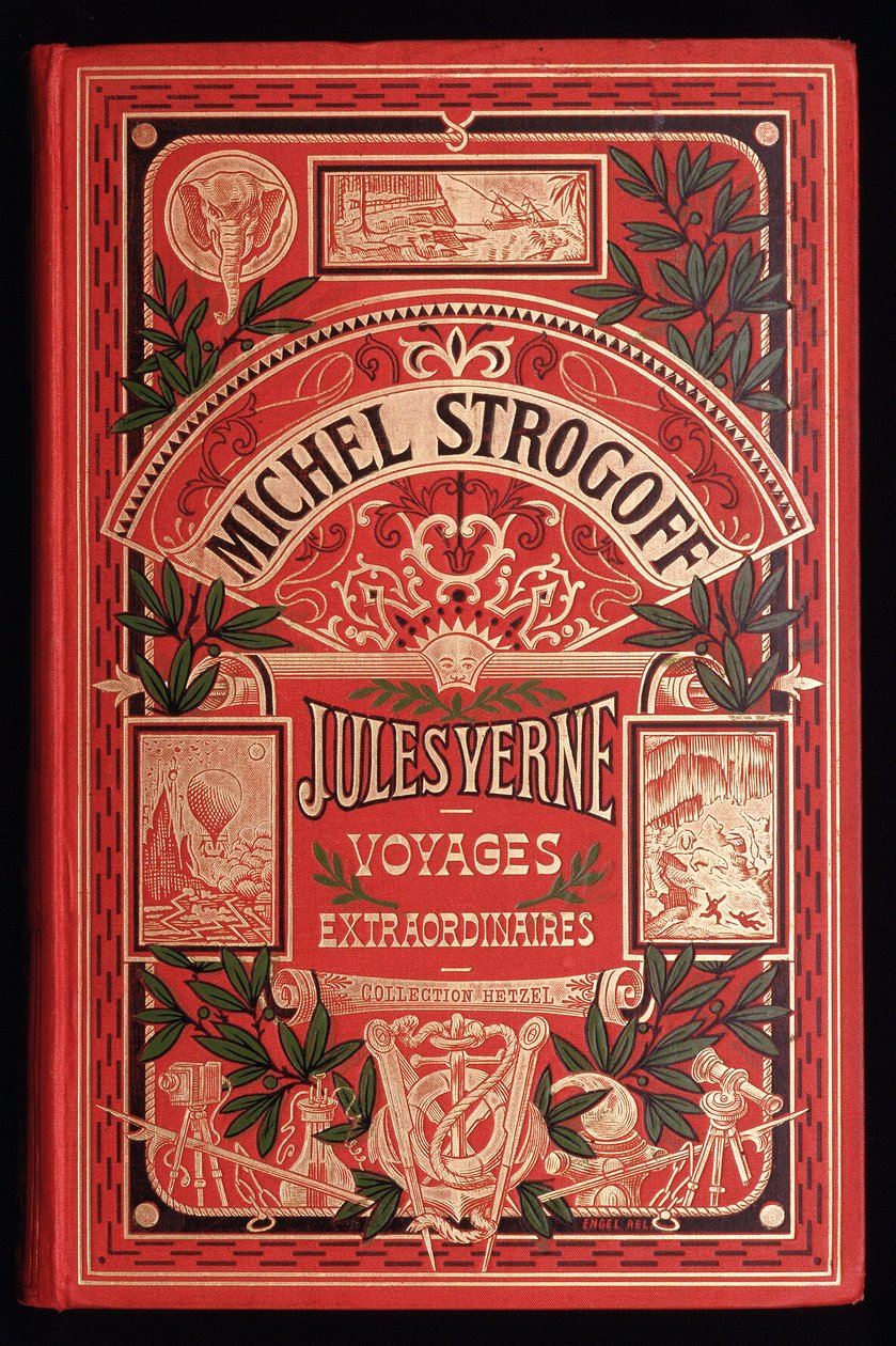Portada del libro de Julio Verne "Michel Strogoff", ed. Hetzel de Unknown artist