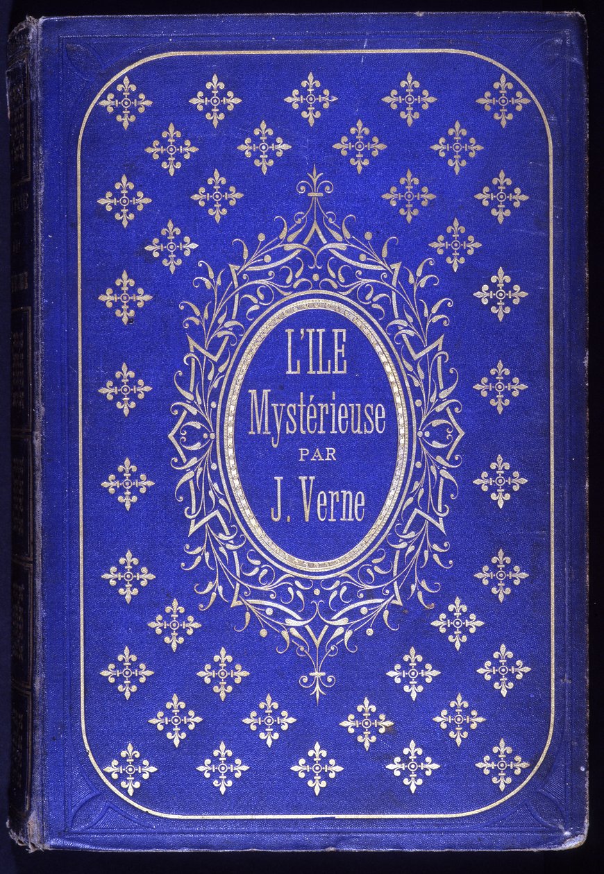 Portada del libro “La isla misteriosa”, novela de Jules Verne de Unknown artist