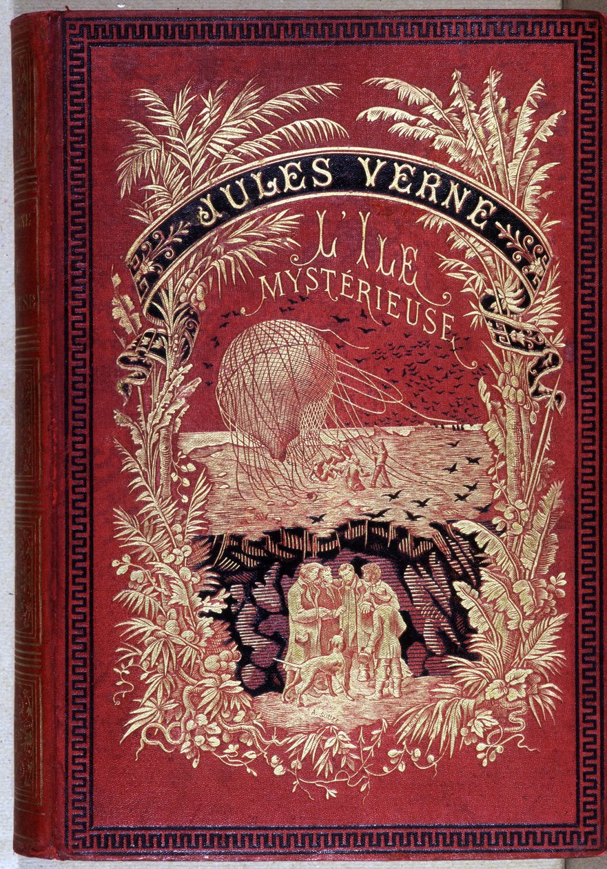 Portada del libro “La isla misteriosa” de Jules Verne de Unknown artist