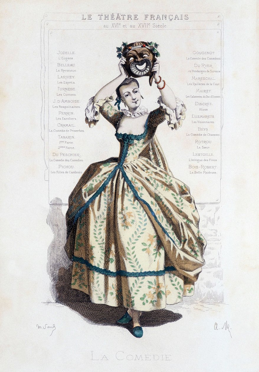 Portada del libro “le theatre francais au 16 eme et 17 eme cecle anterieur a Moliere” de Edouard Fournier de Unknown artist