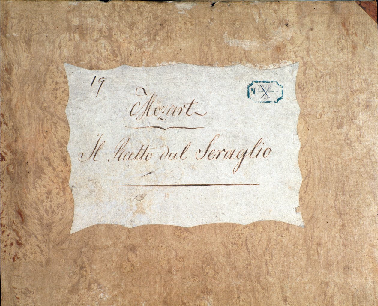 Portada de la partitura de Die Entführung aus dem Serail, ópera de Mozart, versión Lichtenthal (1838) de Unknown artist