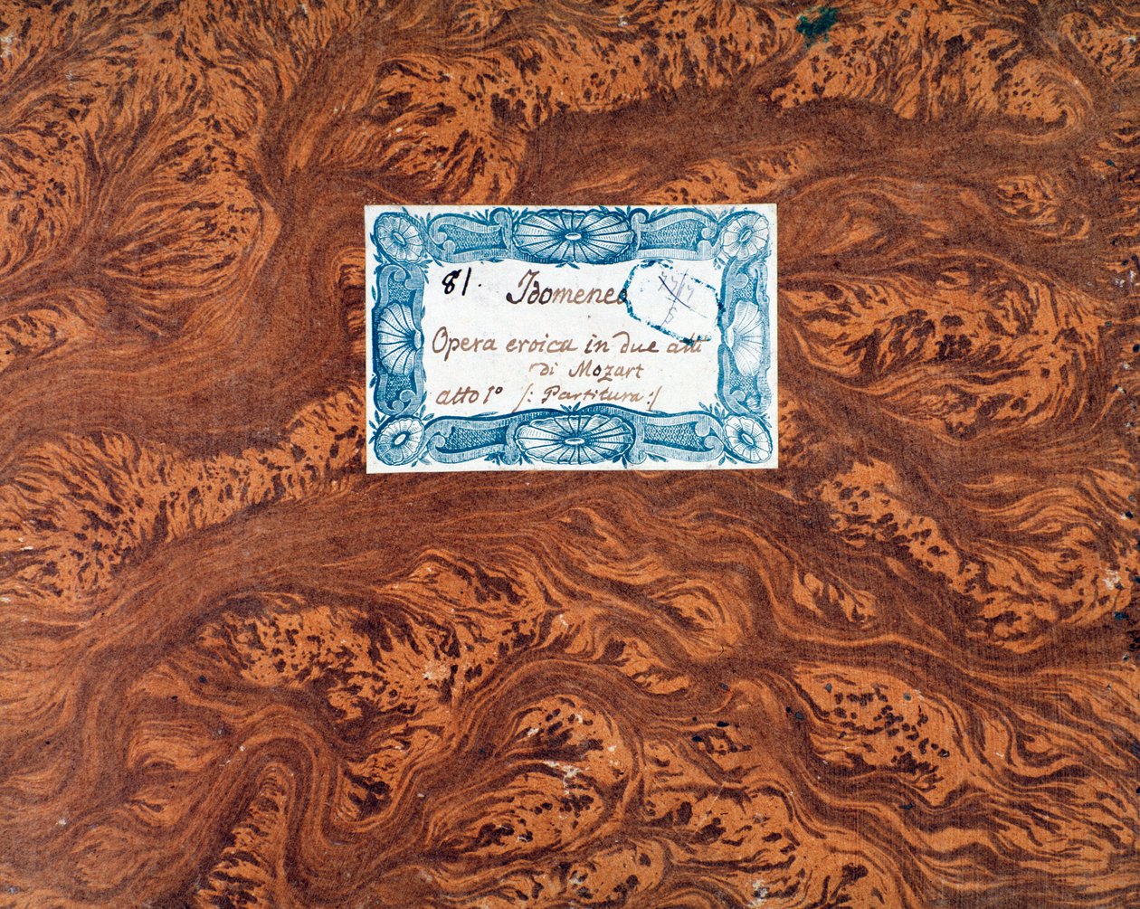 Portada de la partitura de Idomeneo, rey de Creta, ópera de Mozart, versión Lichtenthal (1843) de Unknown artist