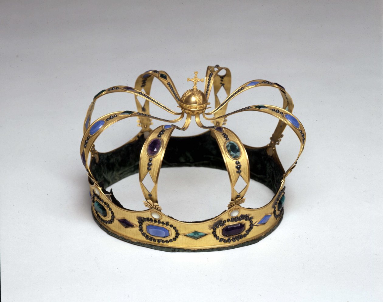 Corona de Oro y Gemas del Rey de Italia por Napoleón Bonaparte (1769 - 1821). Museo del Risorgimento. Milán de Unknown artist