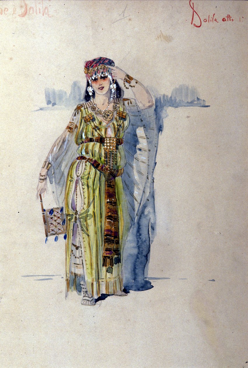 Traje de Dalila para el primer acto de la ópera 
