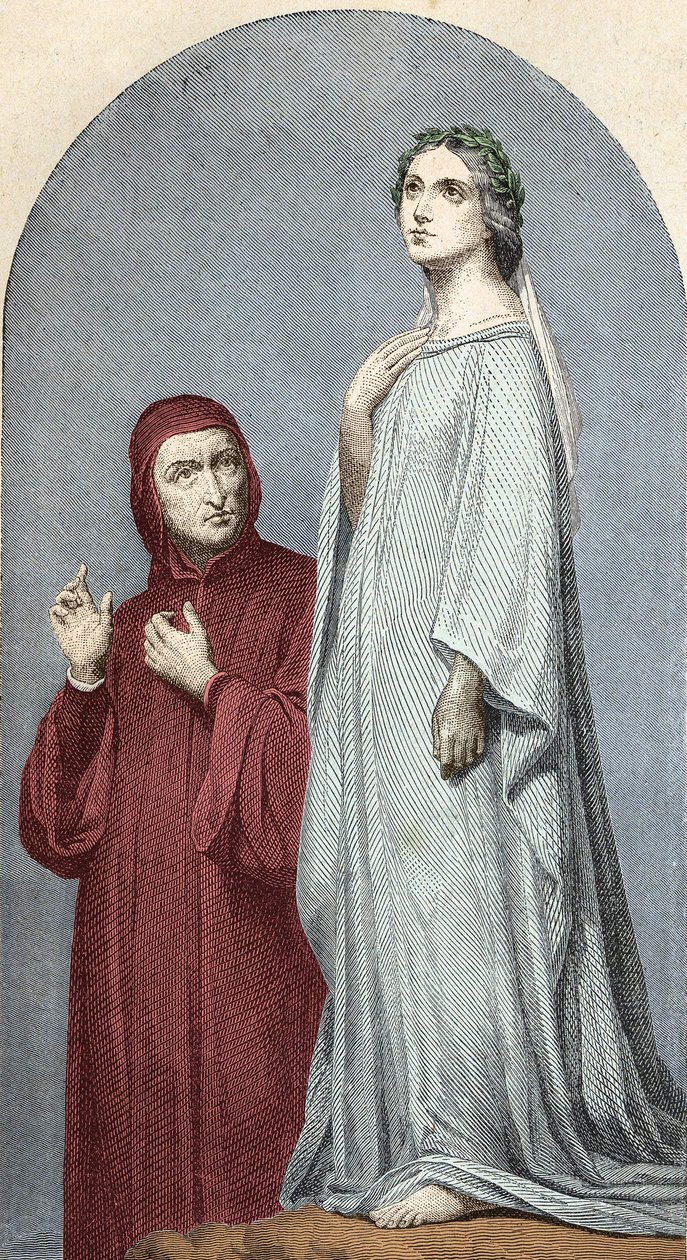 Dante y Beatriz. de Unknown artist