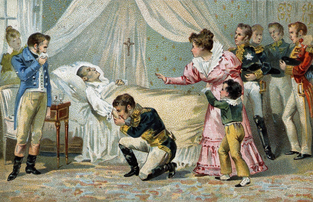 Muerte de Napoleón I (1769-1821) en Santa Elena el 5 de mayo de 1821 de Unknown artist
