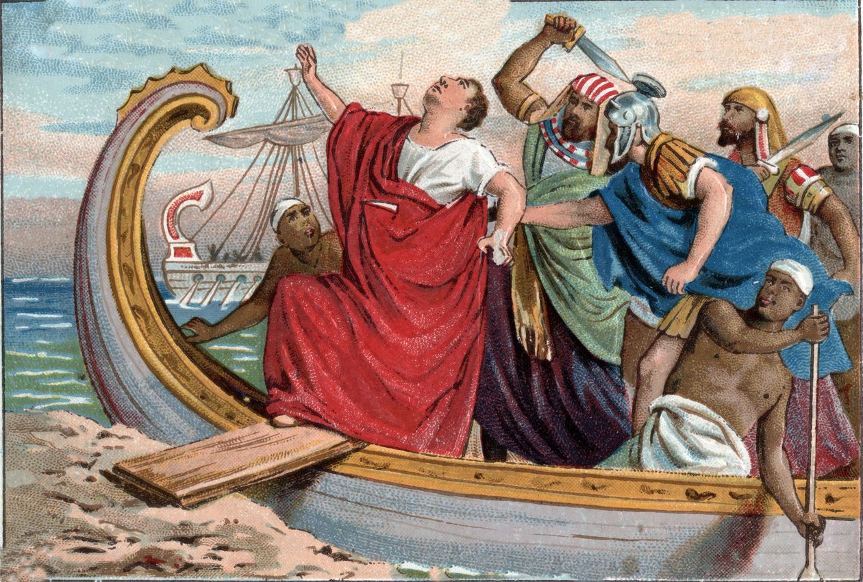 Muerte de Pompeyo el Grande (Gneo Pompeyo Magno o Gnaeus Pompeius Magnus) de Unknown artist