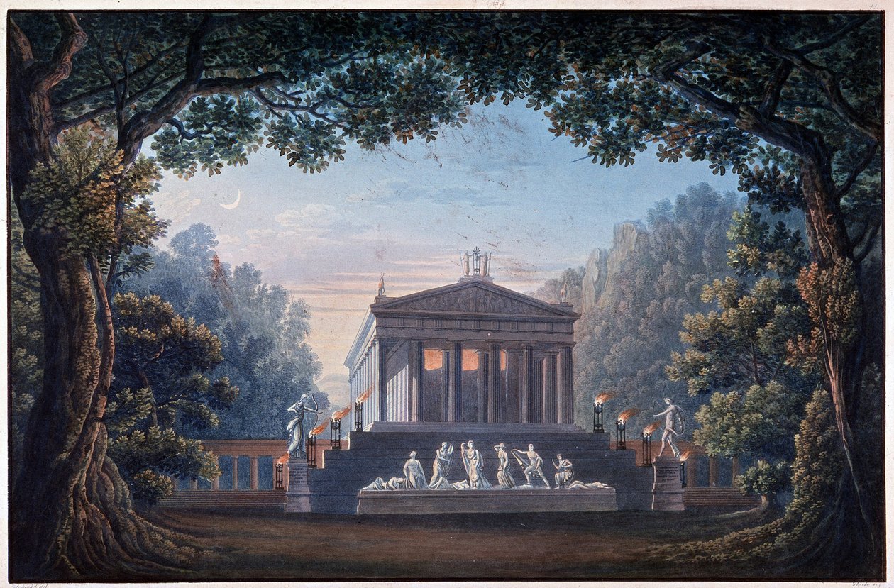 Decoración para la ópera “Oper Olympia” de Unknown artist