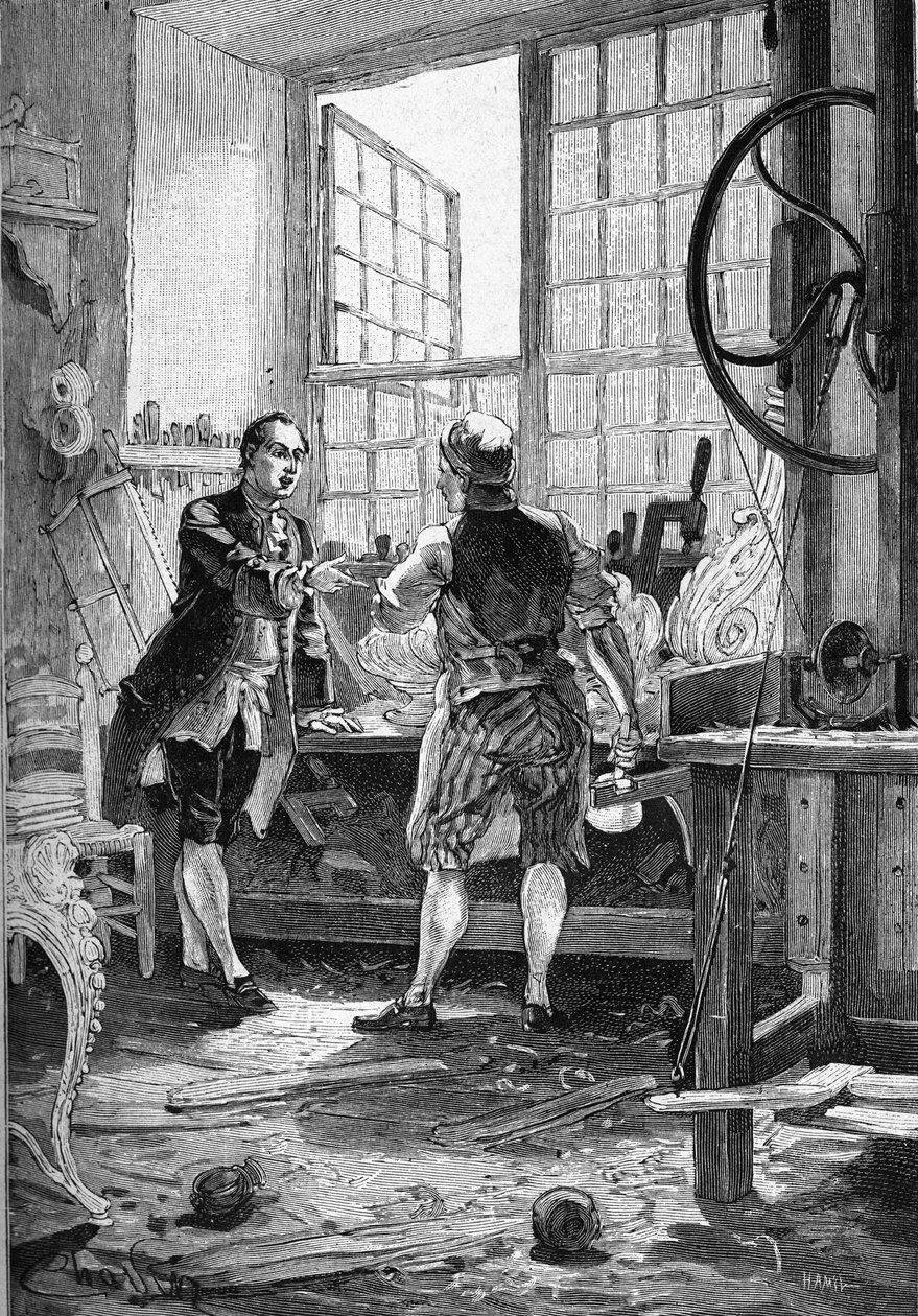 Denis Diderot (1713-1784), el creador de la Enciclopedia. Grabado del siglo XIX. En “Historia de Francia” por Jules Michelet de Unknown artist