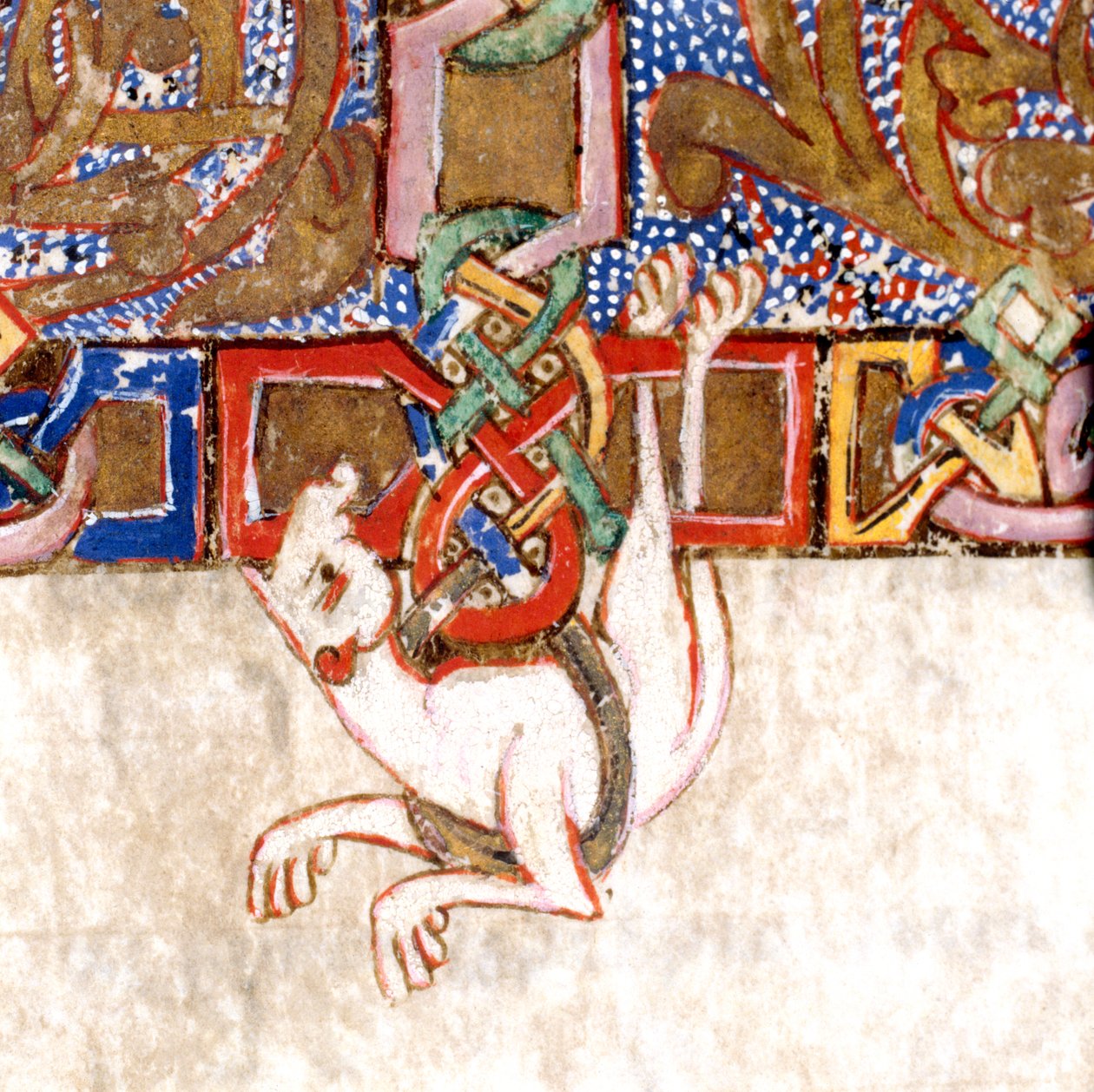 Detalle de la cruz iluminada: f.108v del Breviario-Misal de Unknown