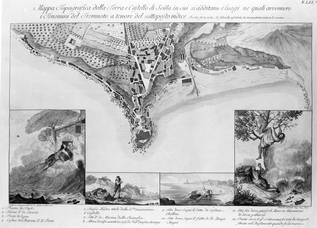 Terremoto que tuvo lugar en Scilla (Italia) en 1783 de Unknown artist