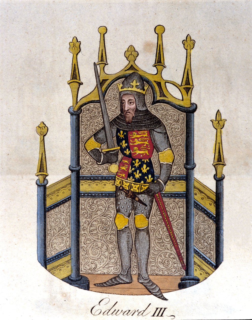 Eduardo III Rey de Inglaterra (1312-1377) de Unknown artist