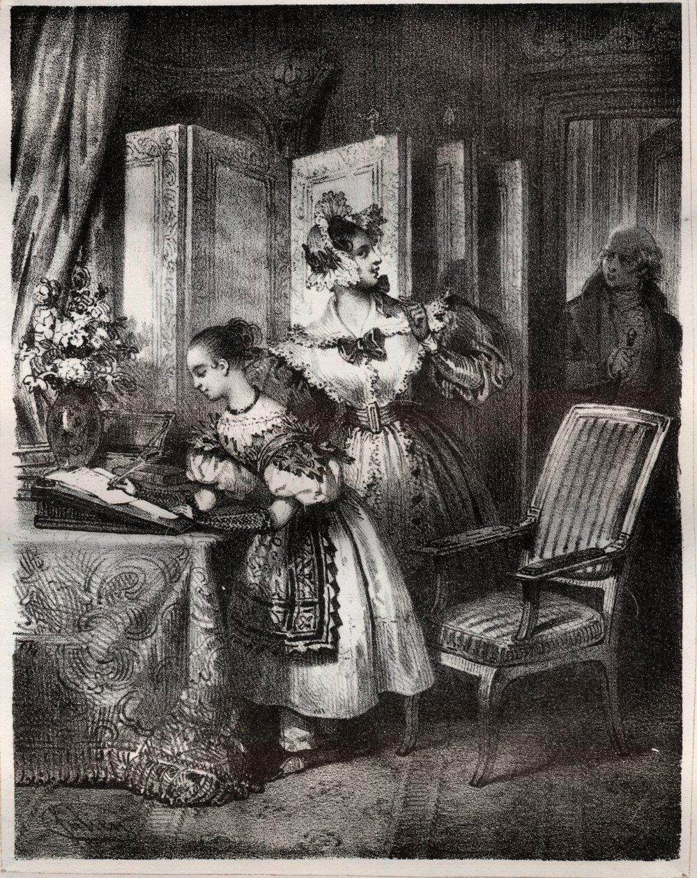 Grabado del siglo XIX para la novela de Madame Cottin (Sophie Cottin Rostand) (1770-1807) “Malvina” - Colección privada de Unknown artist