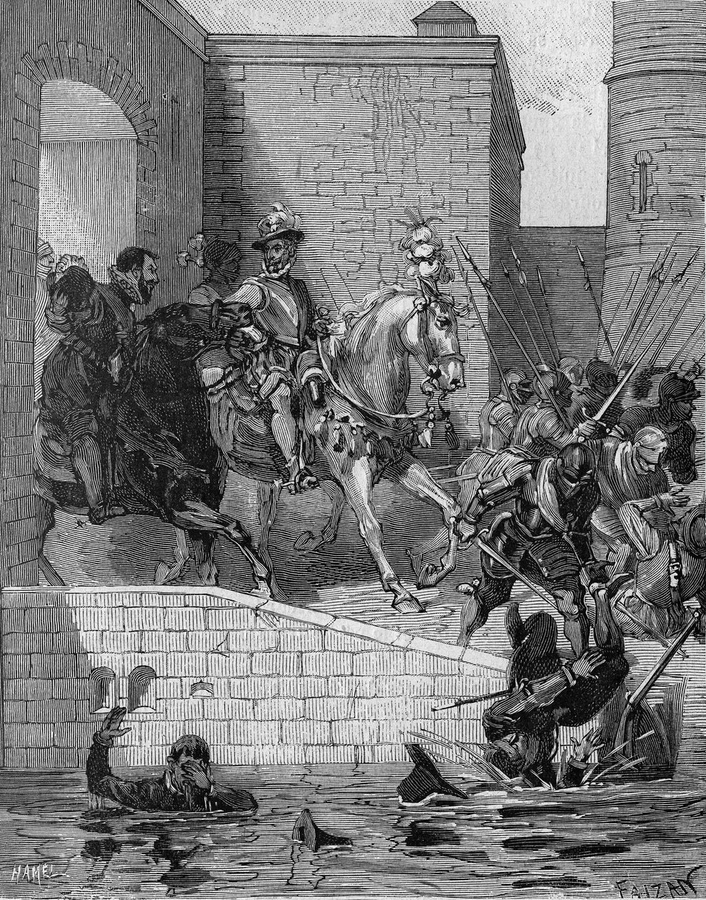 Entrada de Enrique IV (1553-1610), Rey de Francia, en París, 22 de marzo de Unknown artist