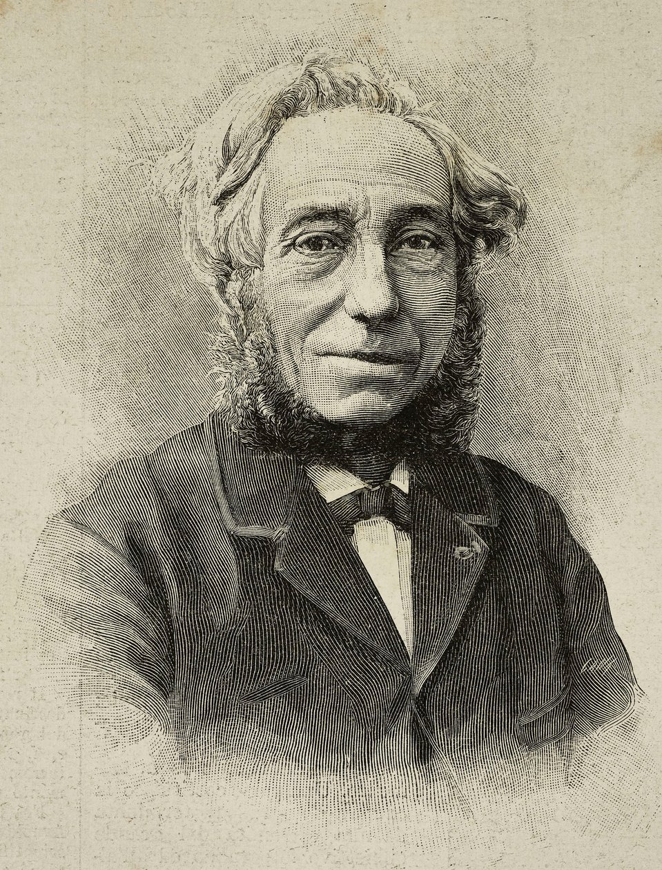 Ernesto Camillo Sivori (1815-1894), violinista y compositor italiano, grabado a partir de una fotografía de G Rossi de L