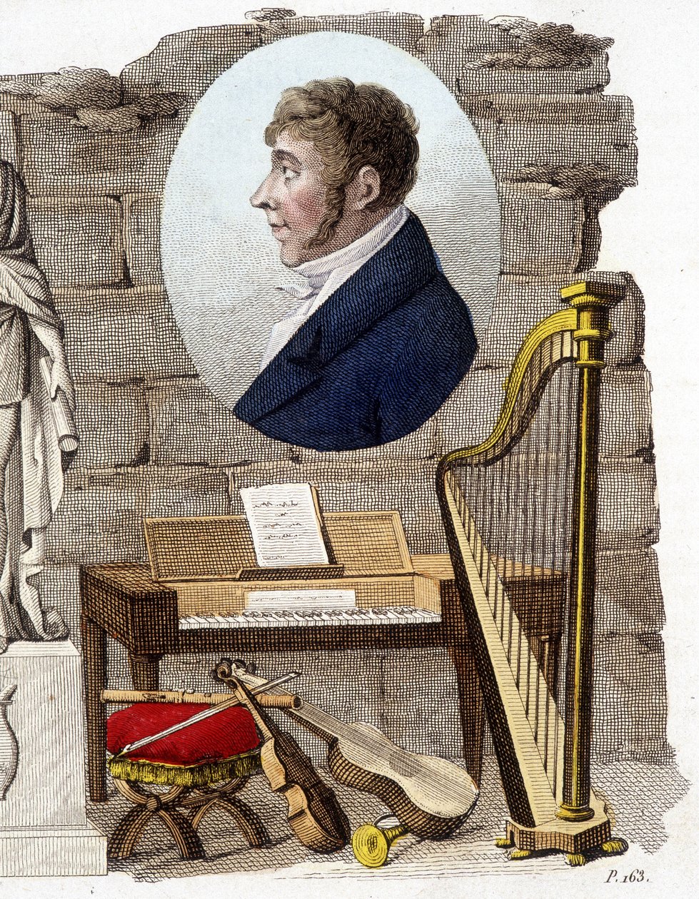 Etienne Mehul, compositor y organista francés (1763-1817) de Unknown artist