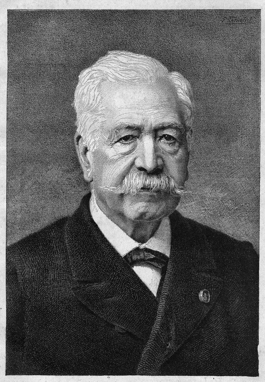 Ferdinand de Lesseps (1805-1894), diplomático y administrador francés de Unknown artist