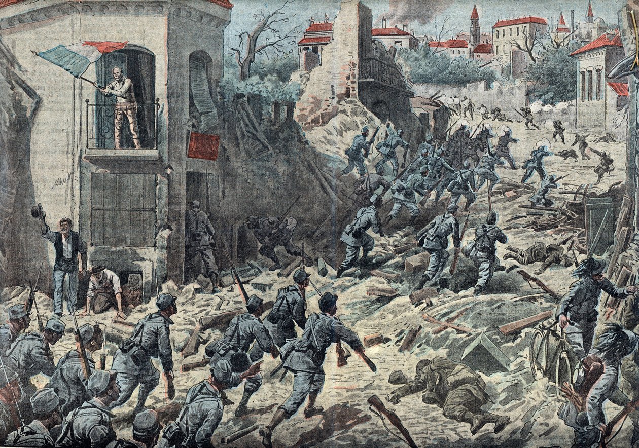 Primera Guerra Mundial: la batalla de Gorizia (Goritz) del 9 al 10 de agosto de Unknown Artist
