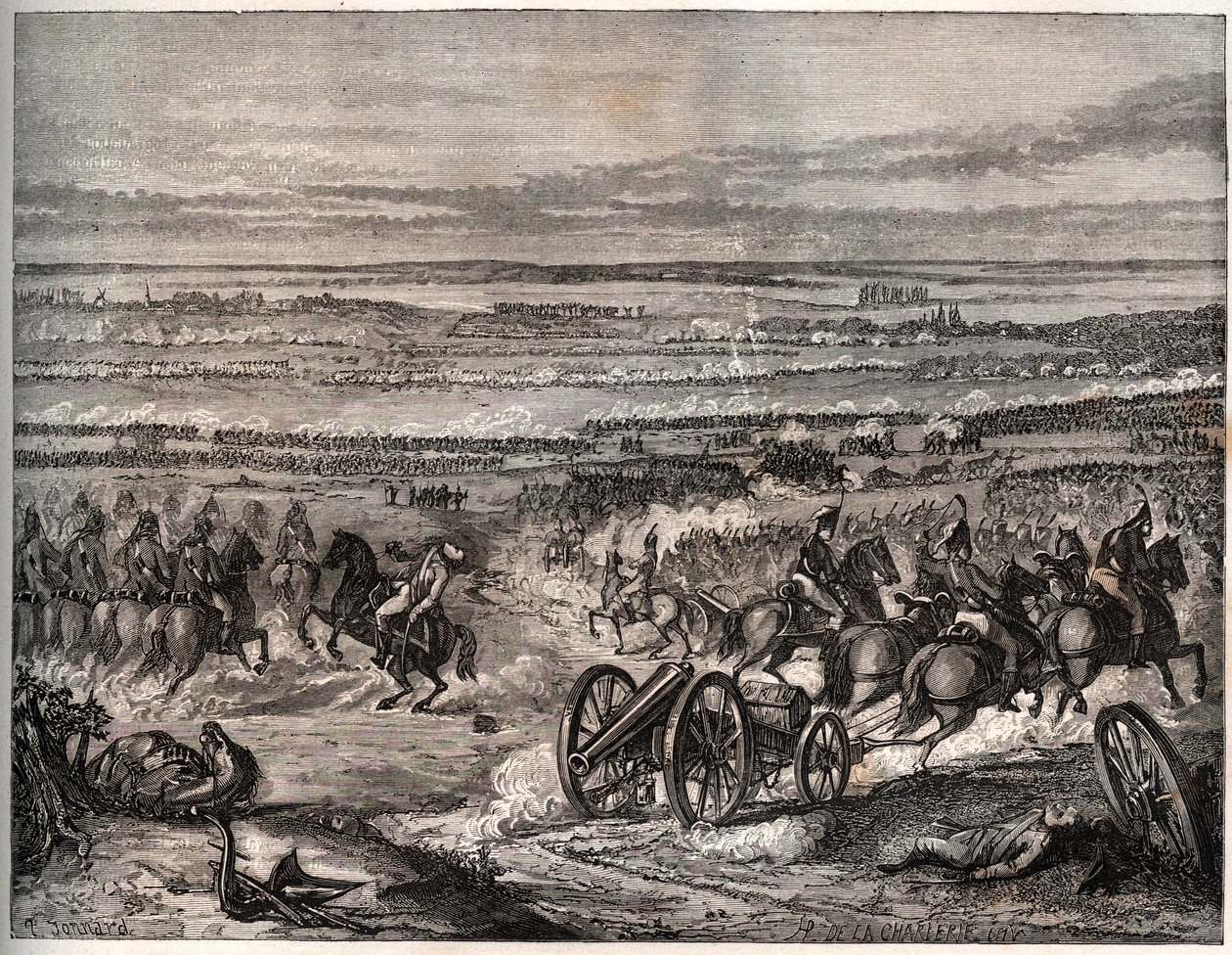 Primera coalición: Batalla de La Favorita (Italia), enero de 1797, entre las tropas francesas de Napoleón y el ejército austríaco durante la primera campaña italiana (1796-1797) - La Batalla de La Favorita, Italia, 25 Nivose, Año 5 (enero de 1797). Un en de Unknown artist