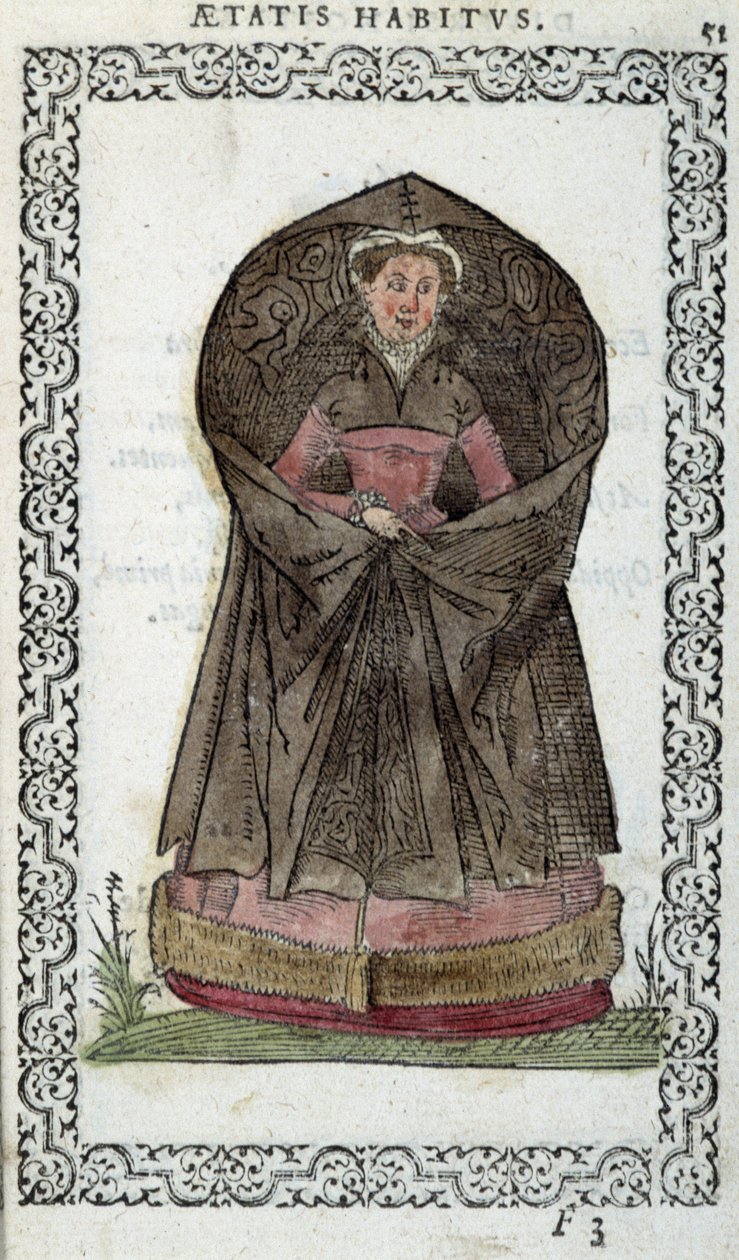 Demoiselle flamenca - en "Hábitos y efigies" por Jean Sulperius de Unknown artist