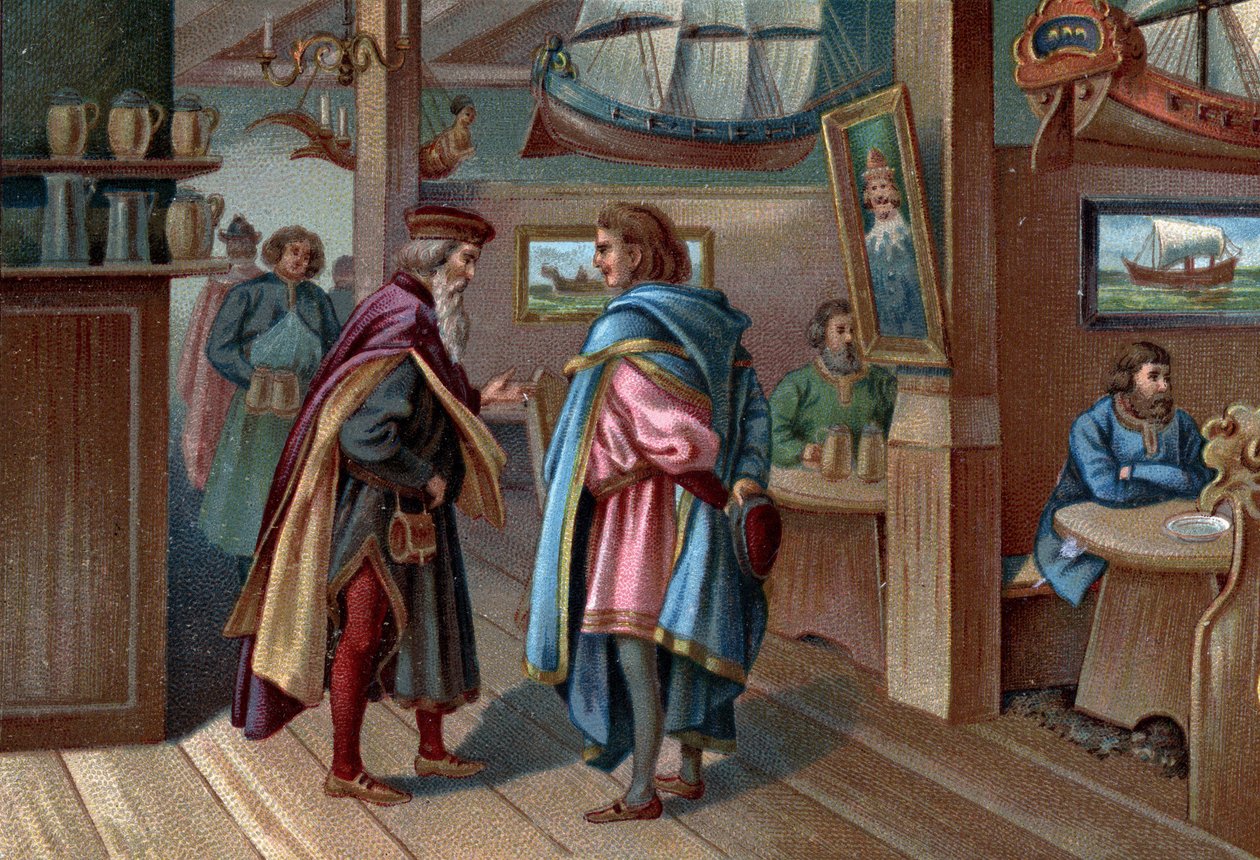 Antiguos centros comerciales: cámara de navegantes de Lubeck en el siglo XVII de Unknown artist