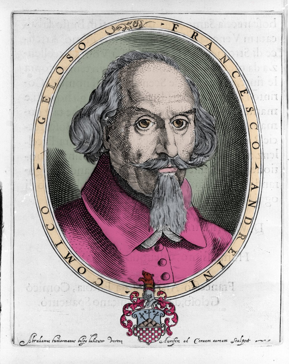 Francesco Andreini (circa 1548-1624) actor y dramaturgo italiano de la Commedia dell