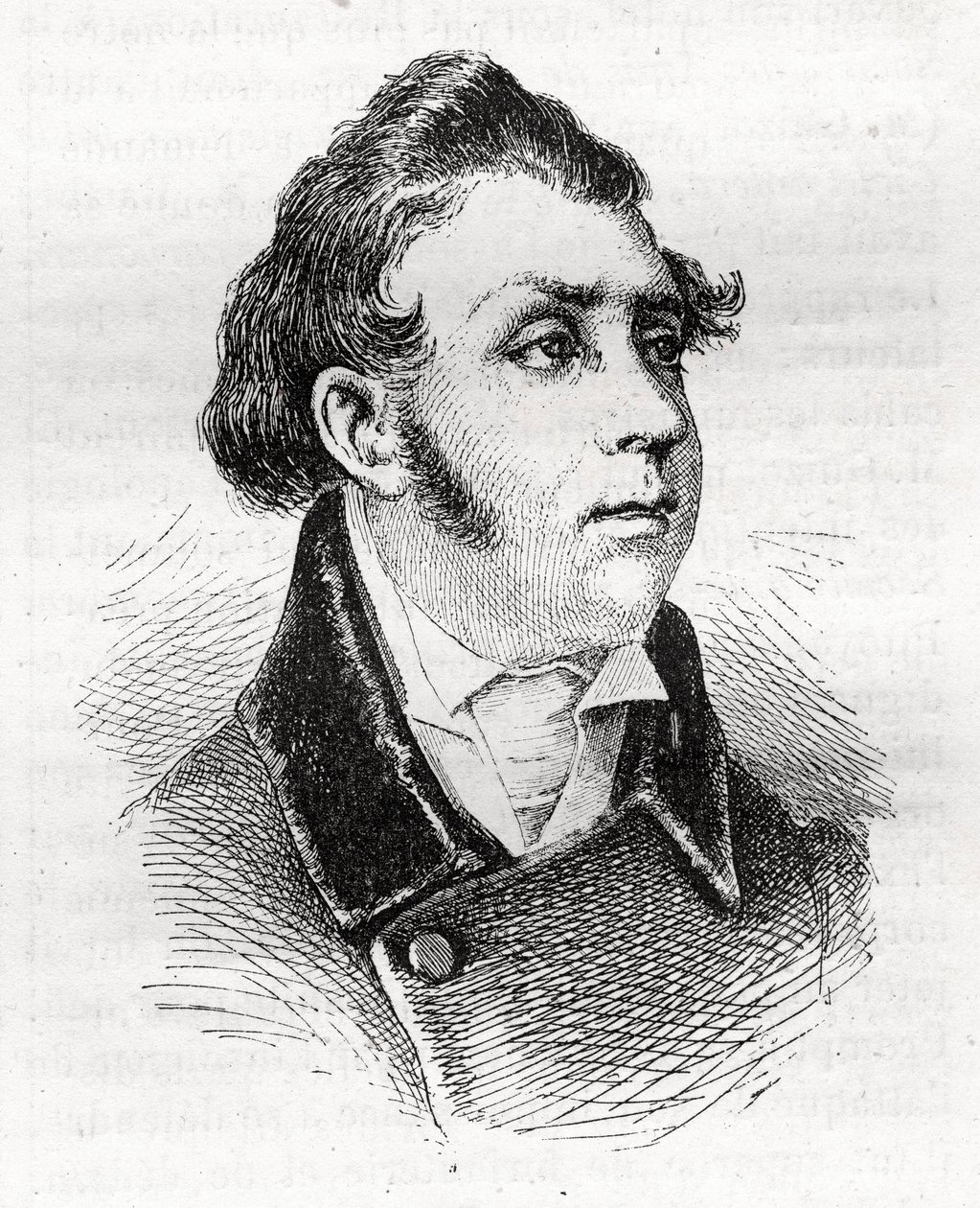 François Charles (François-Charles) Dulong - abogado y político francés - 1792-1834 - grabado de Unknown artist