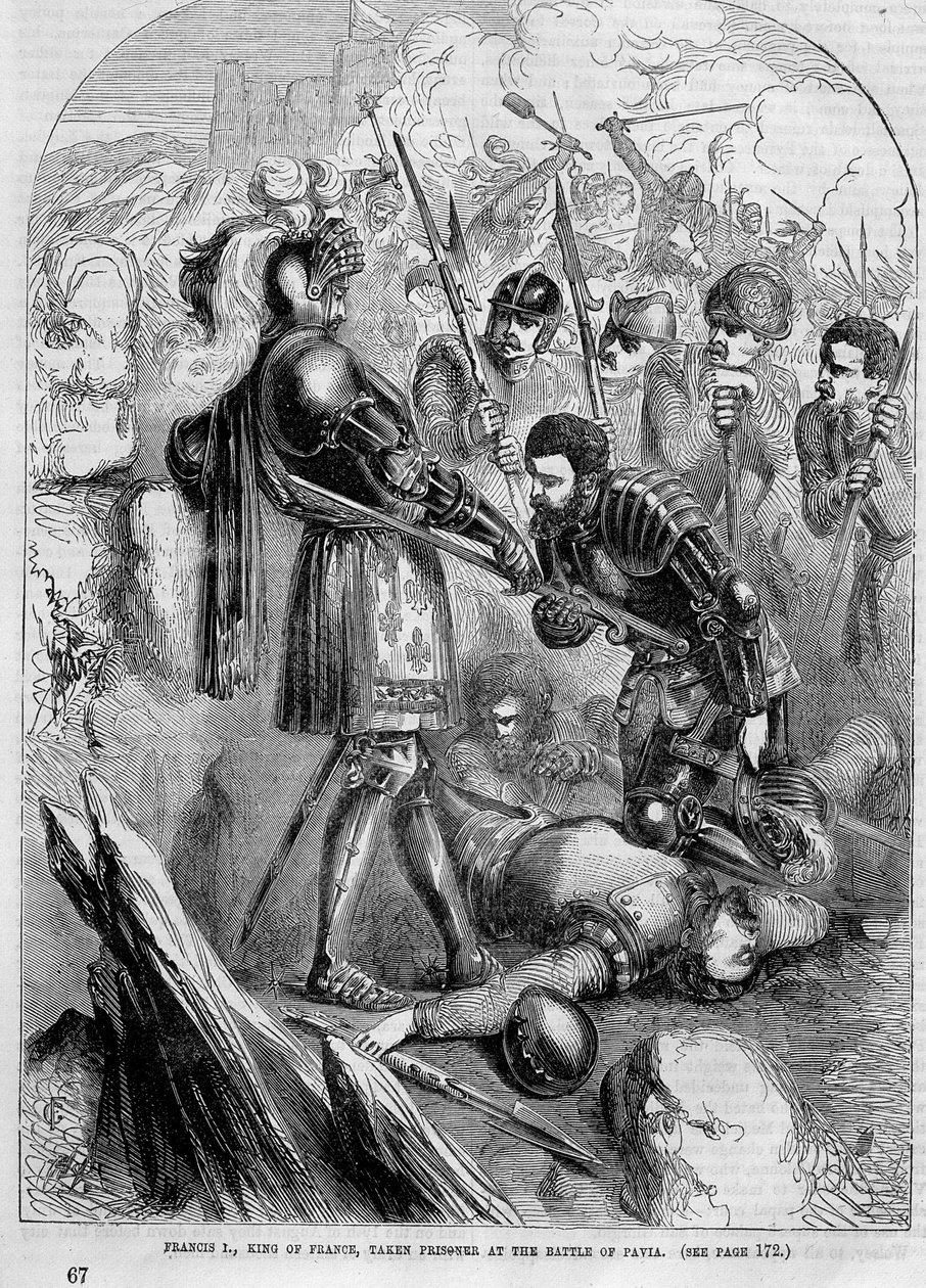 Francisco I capturado en la Batalla de Pavía (1525) de Unknown artist