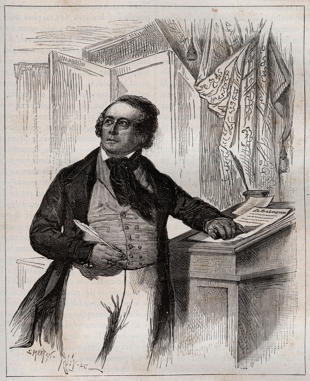 François Van Campenhout 1779-1848 - cantante de ópera, director y compositor belga de Unknown artist
