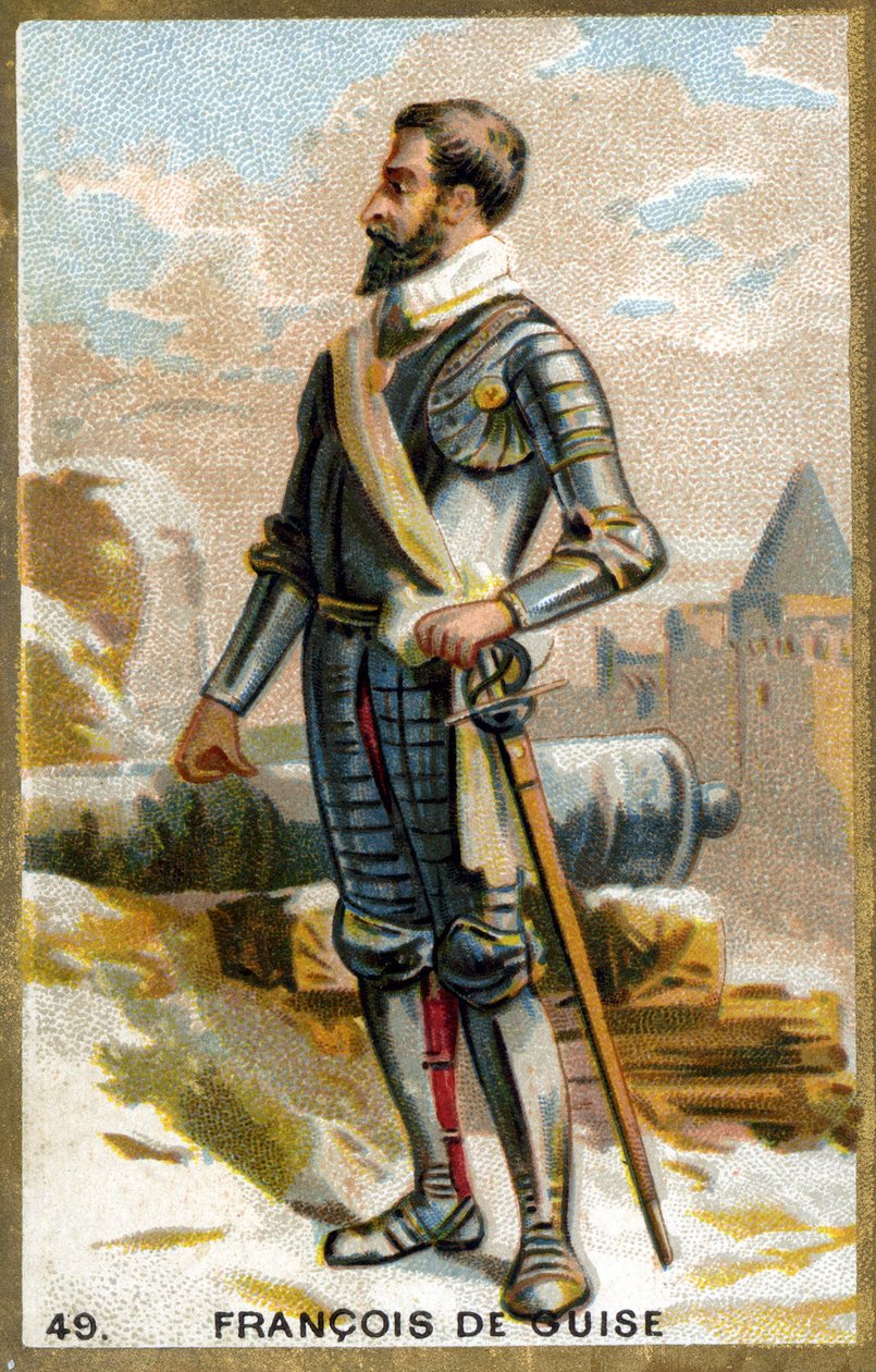 François de Guise (1519-1563). Cromolitografía del siglo XIX. de Unknown artist