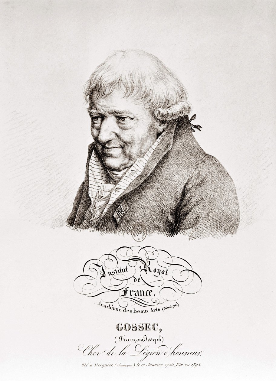 François Joseph Gossec. Compositor francés. 1734-1829 de Unknown artist