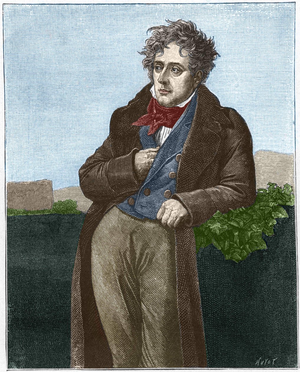 François René Chateaubriand (1768 - 1848) de Unknown artist