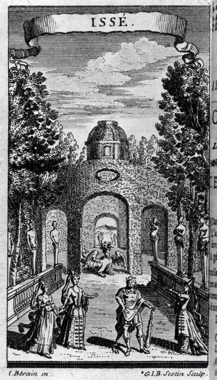 Frontispicio de “ISSE” pastoral heroica, tres actos y prólogo de Unknown artist