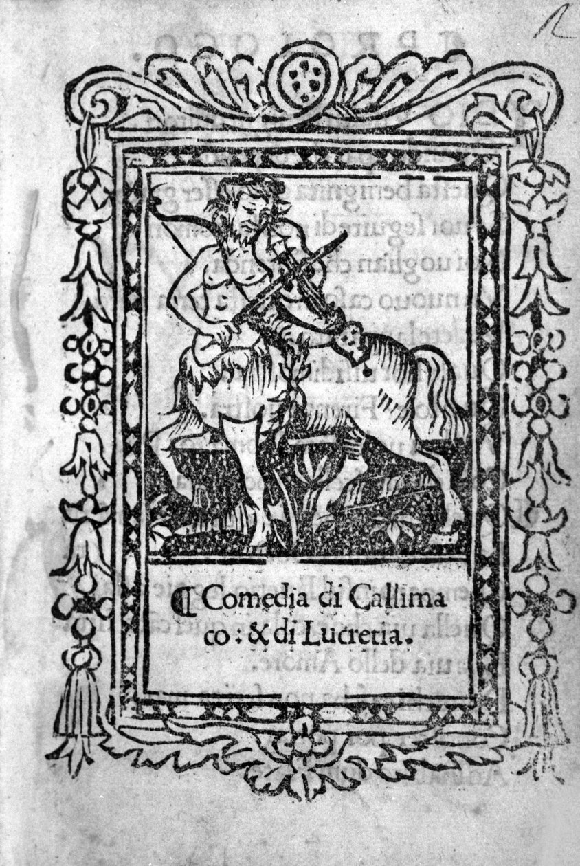 Frontispicio de la comedia 
