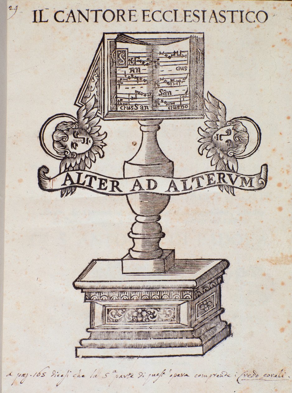 Portada de Il cantore ecclesiastico de Giuseppe Frezza dalle Grotte de Unknown artist