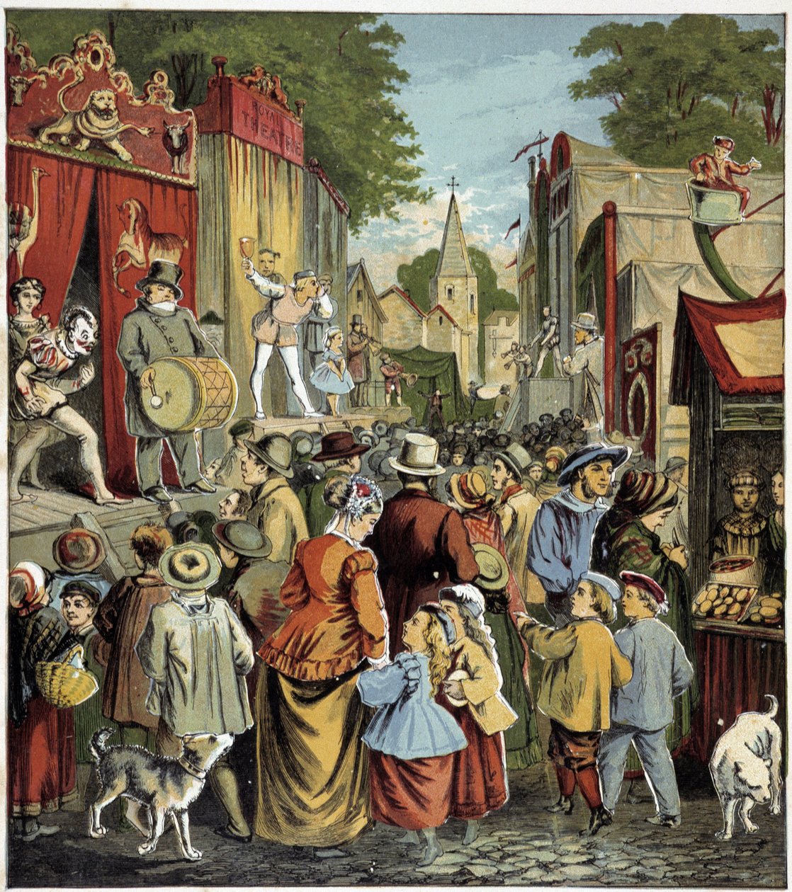 Fiesta caraine. Ilustración de un libro infantil en el siglo XIX de Unknown artist
