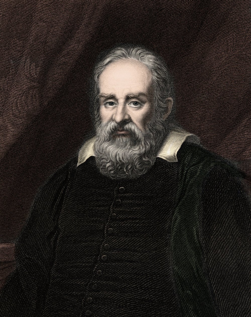 Galileo Galilei (Galileo) 1564-1642 - grabado - siglo XIX de Unknown artist