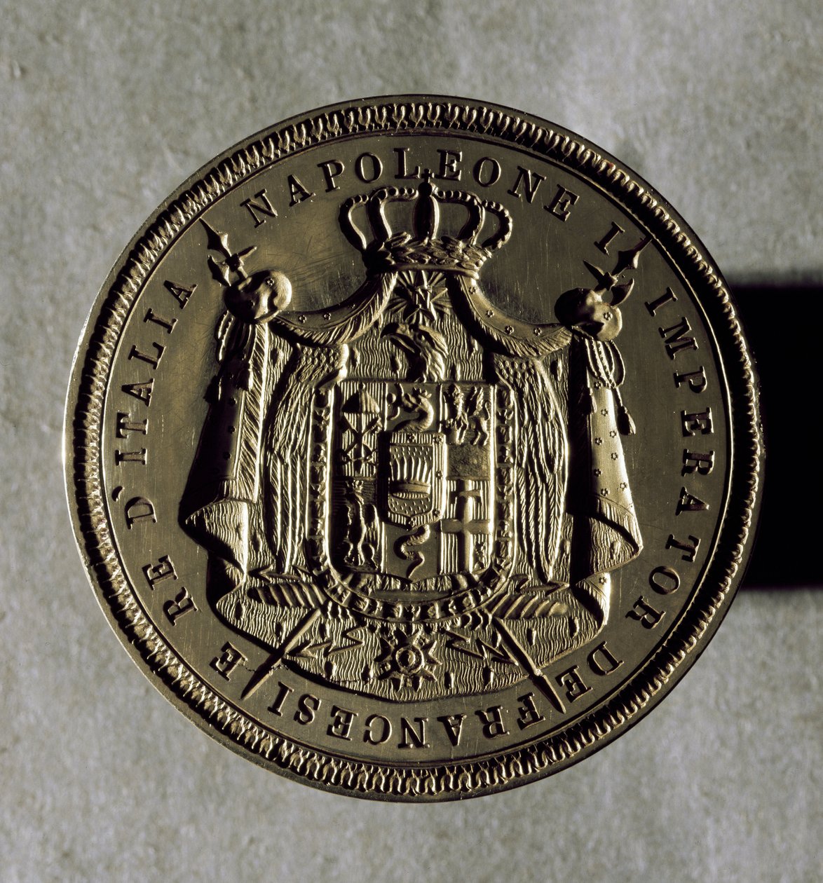 Sello de oro del reino de Italia en tiempos de Napoleón I de Unknown artist
