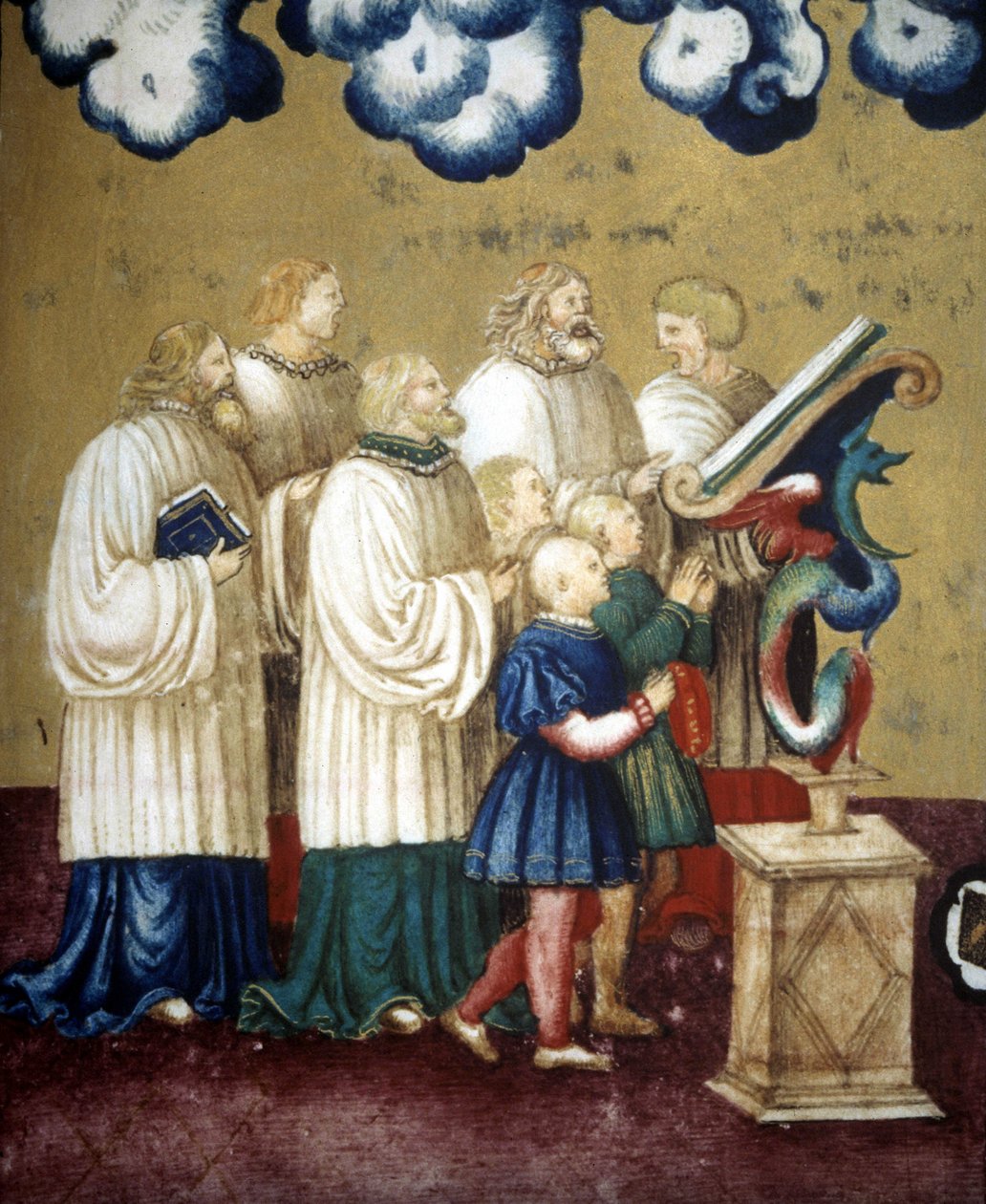 Canto gregoriano del siglo XV. Iglesia de la Incoronata de Lodi de Unknown artist
