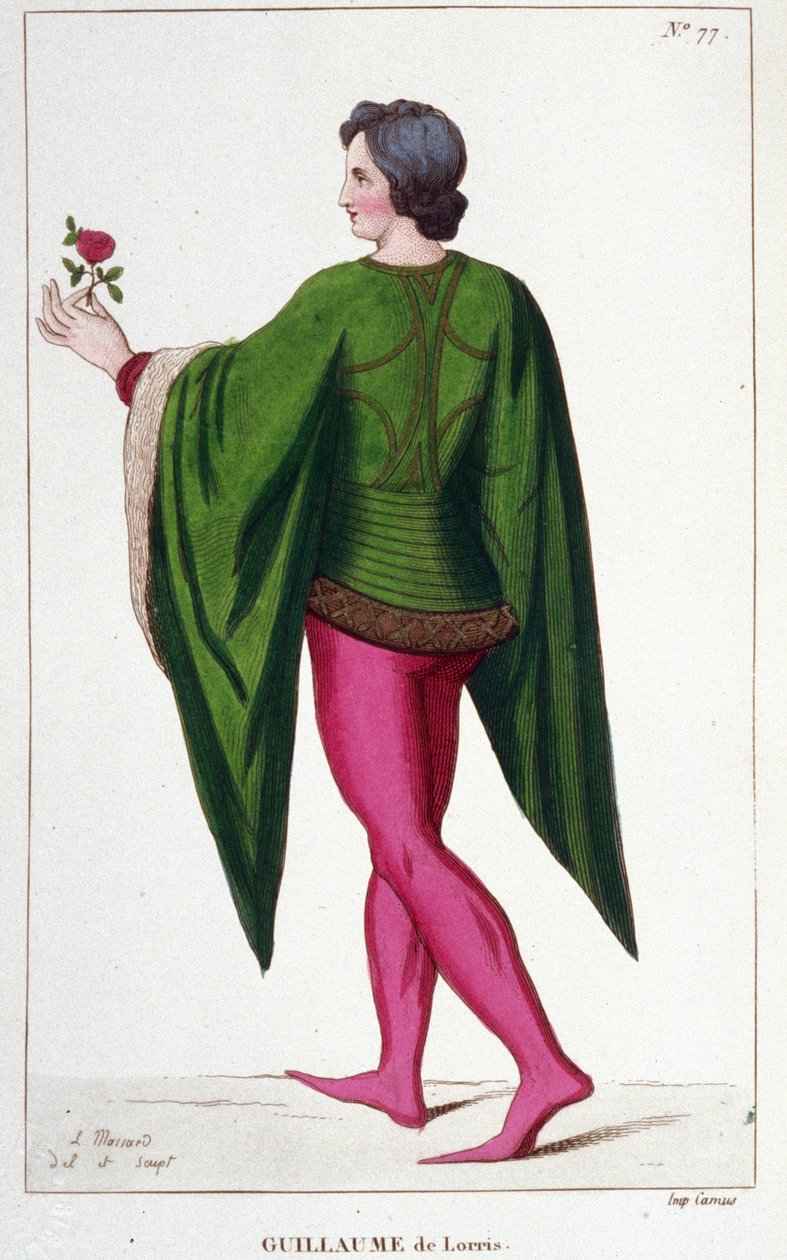 Guillaume de Lorris, poeta francés (v.1200-v.1240). de Unknown artist