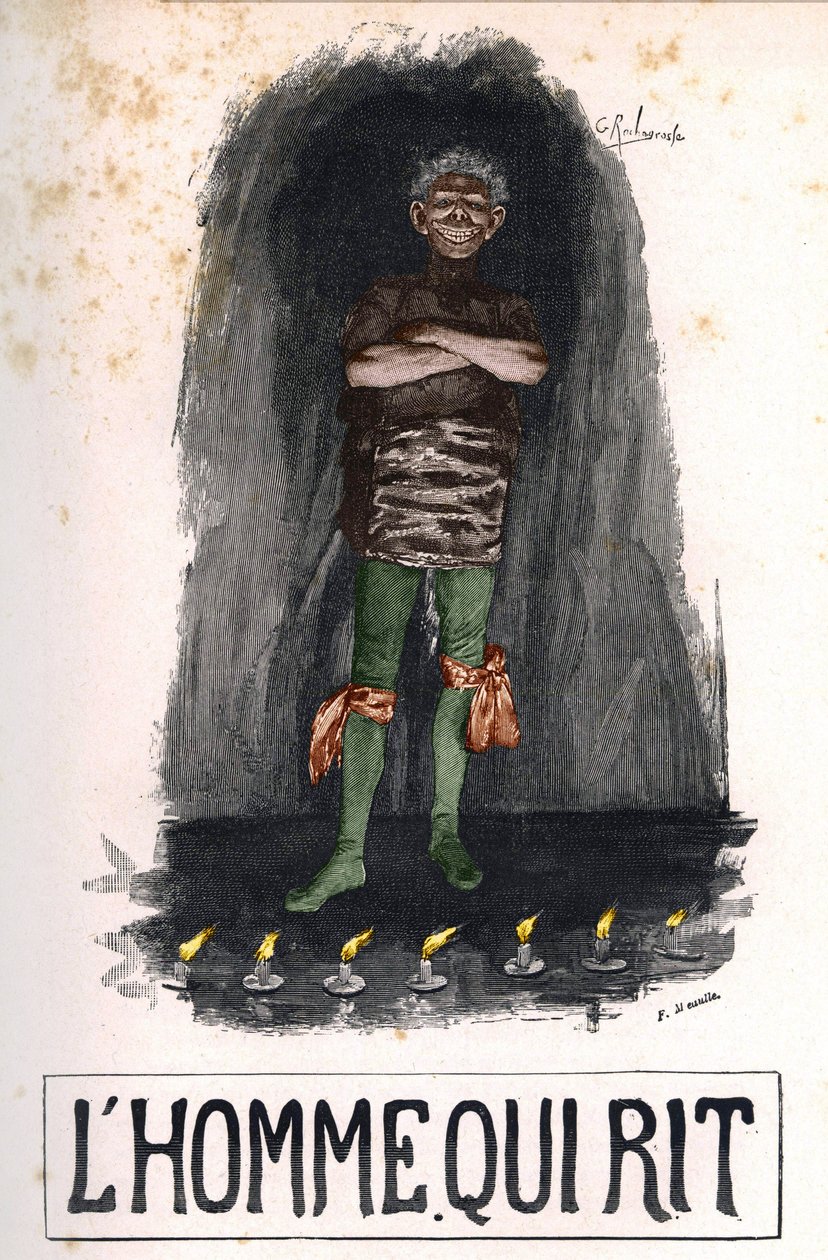 Gwynplaine, cubierta de “El hombre que ríe” de Unknown artist