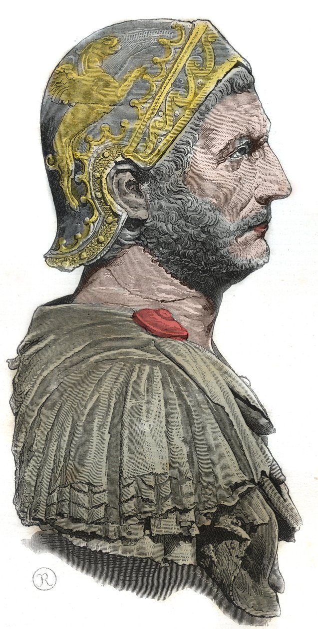 Aníbal - Retrato de Aníbal o Annibal Barca (ca. 247-183 a.C.), general y estadista cartaginés de Unknown artist