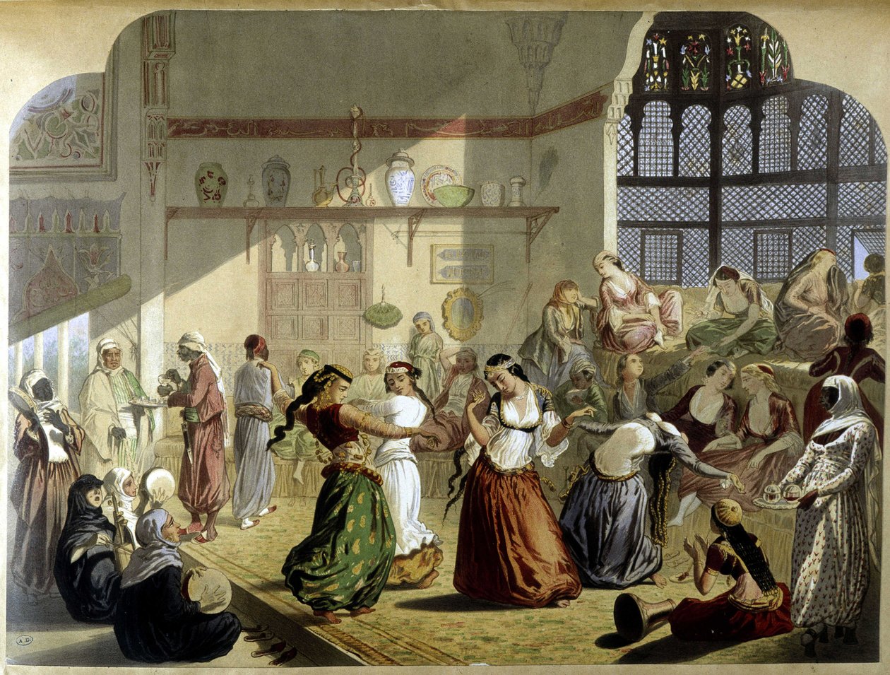 Harén - en “Egipto Moderno”, c. 1870 de Unknown artist