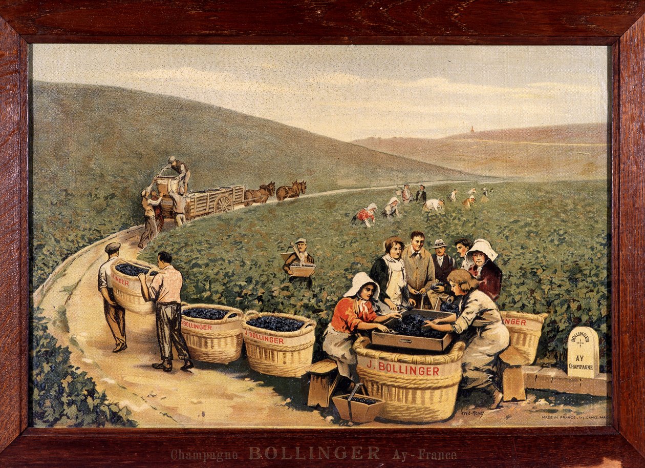 Cosecha en Bollinger. Hacia 1900. de Unknown Artist