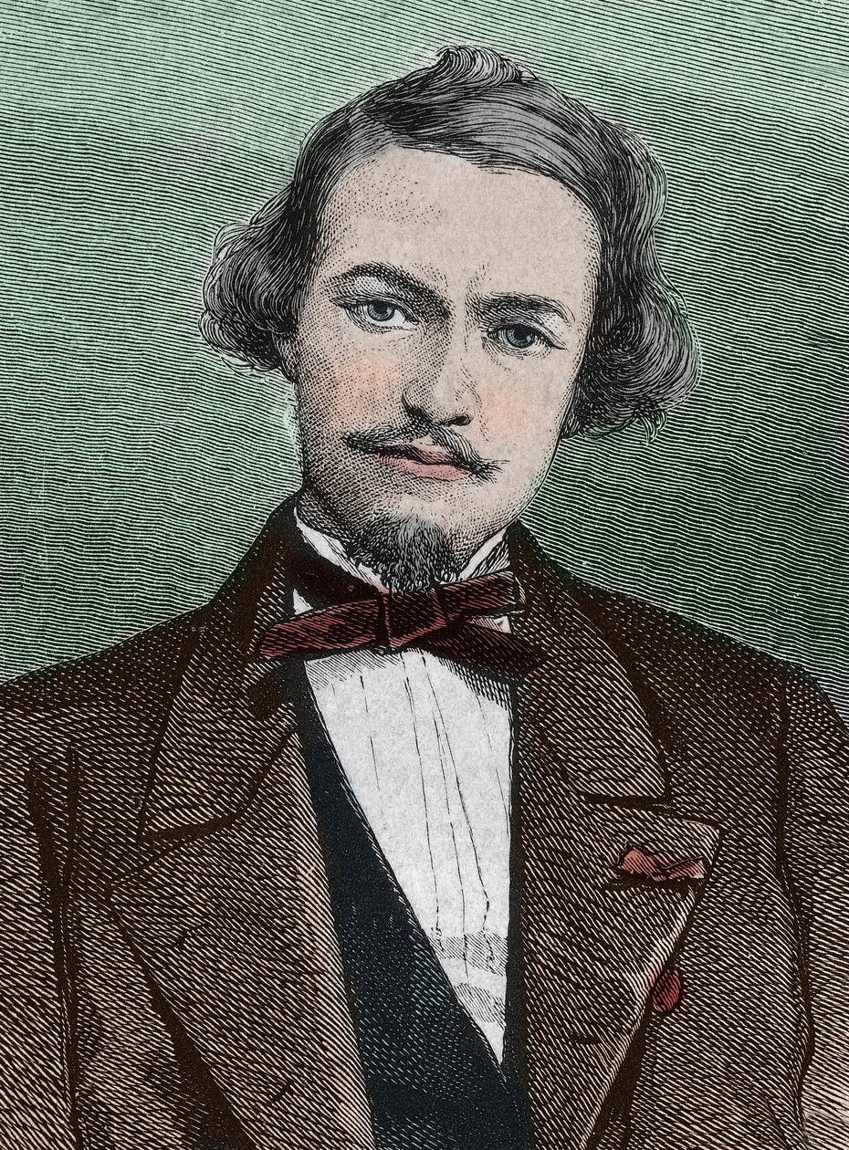 Henri Duveyrier, explorador francés - retrato de Henri Duveyrier orientalista, viajero y geógrafo francés de Unknown artist