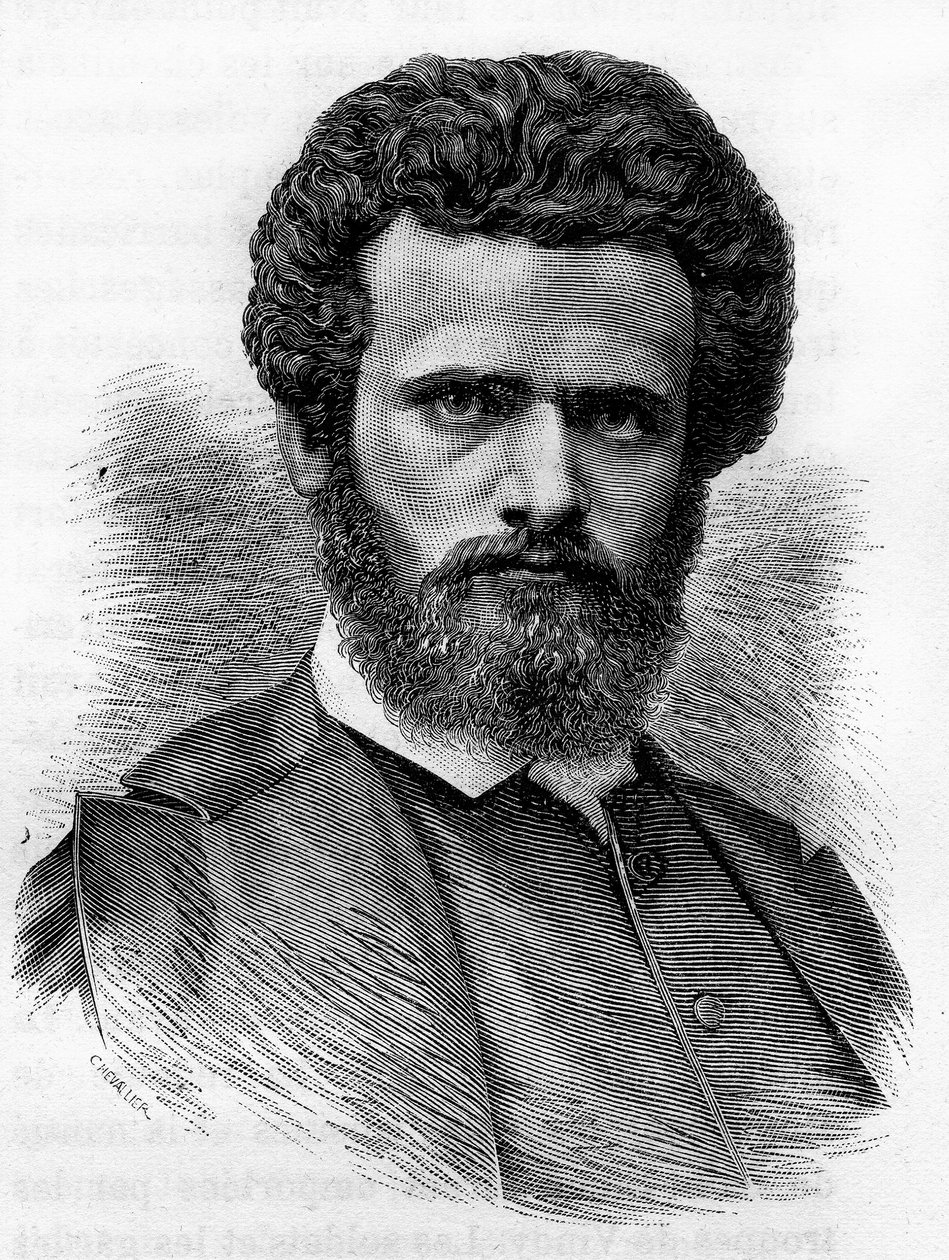 Henri Regnault (1843-1871), pintor francés. Grabado de finales del siglo XIX en “Historia de Francia” de H. Martin de Unknown artist