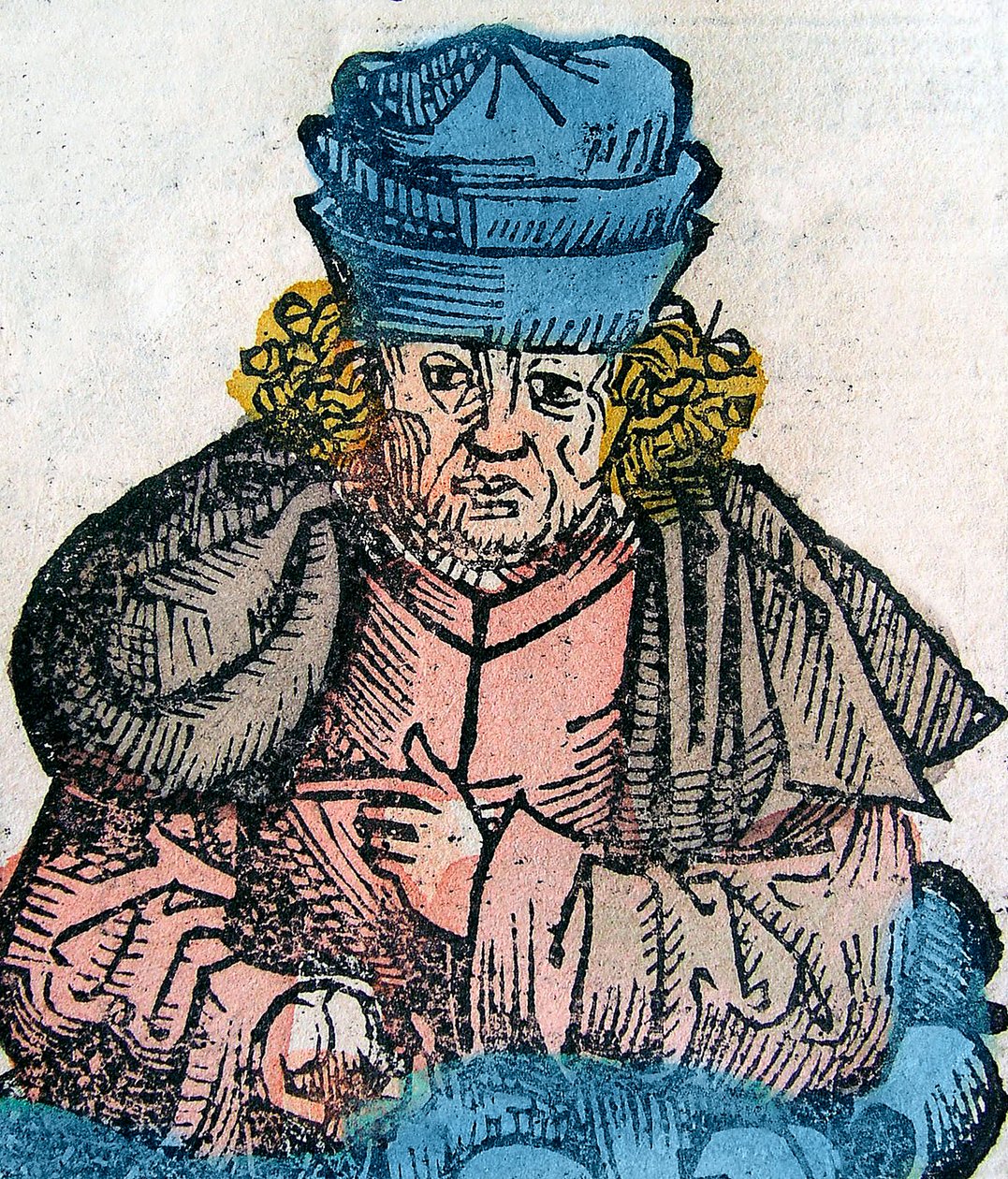 Heródoto (Herodotos, 484-425 a.C.), historiador griego - HERODOTO 490-425 a.C., historiador griego - xilografía de la Crónica de Núremberg de Unknown artist