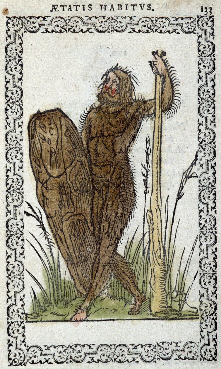 Hombre salvaje - en “Hábitos y efigies” de Jean Sluperius de Unknown artist